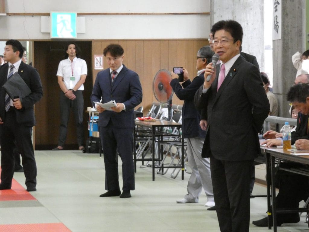 衆議院議員加藤勝信様ご挨拶